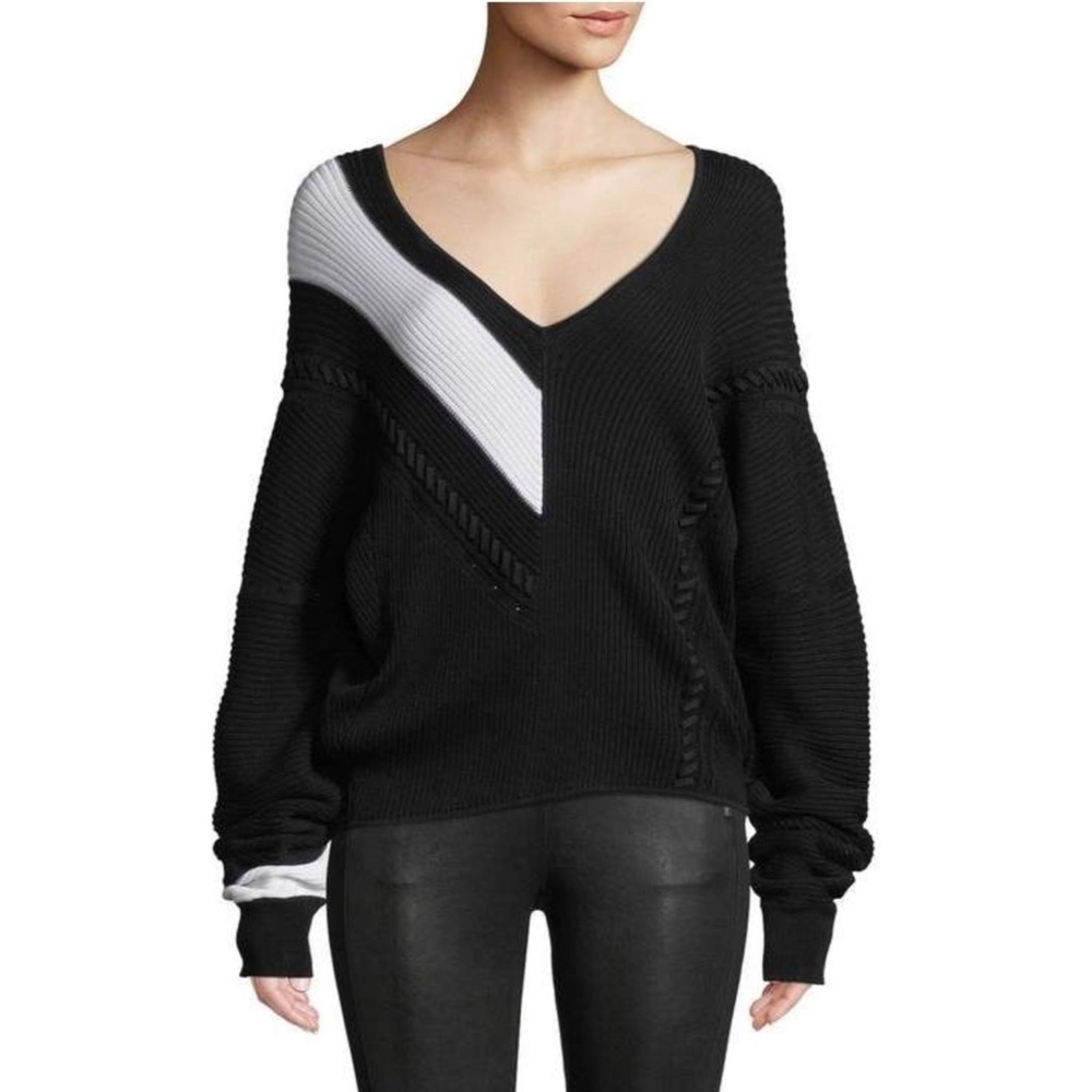 Rag & Bone 100% Cotton V-Neck Sweater